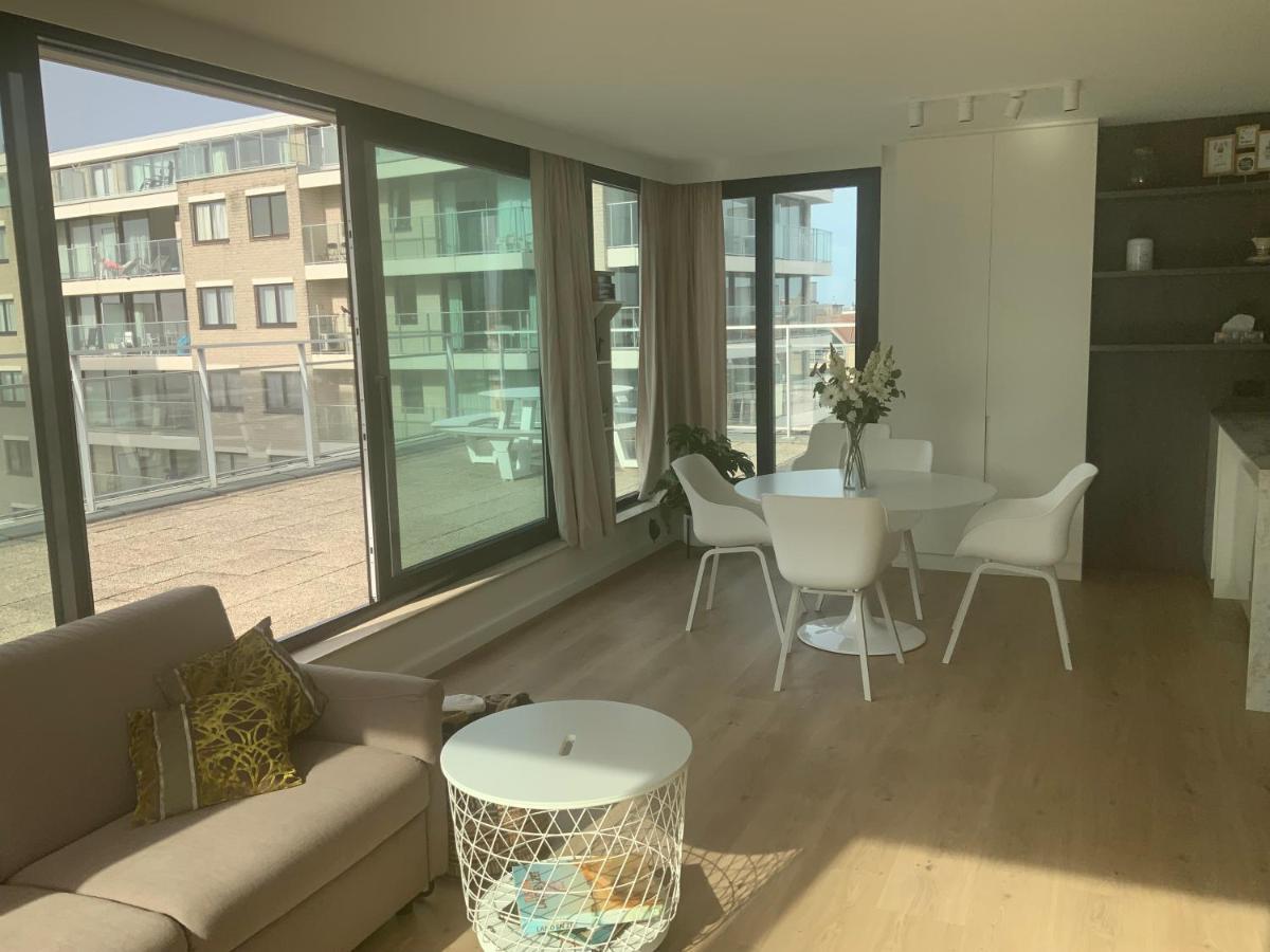 Ferienwohnung Sea View Penthouse De Panne Exterior foto